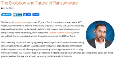 Stygian Cyber Security - The Evolution and Future of Ransomware